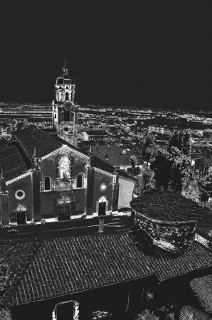 Costigliole Saluzzo in negativo